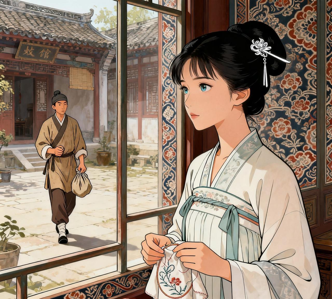 明朝年间，有一个名妓生得十分美貌。14岁那年，老鸨让她第一次接客，她答应了，但是