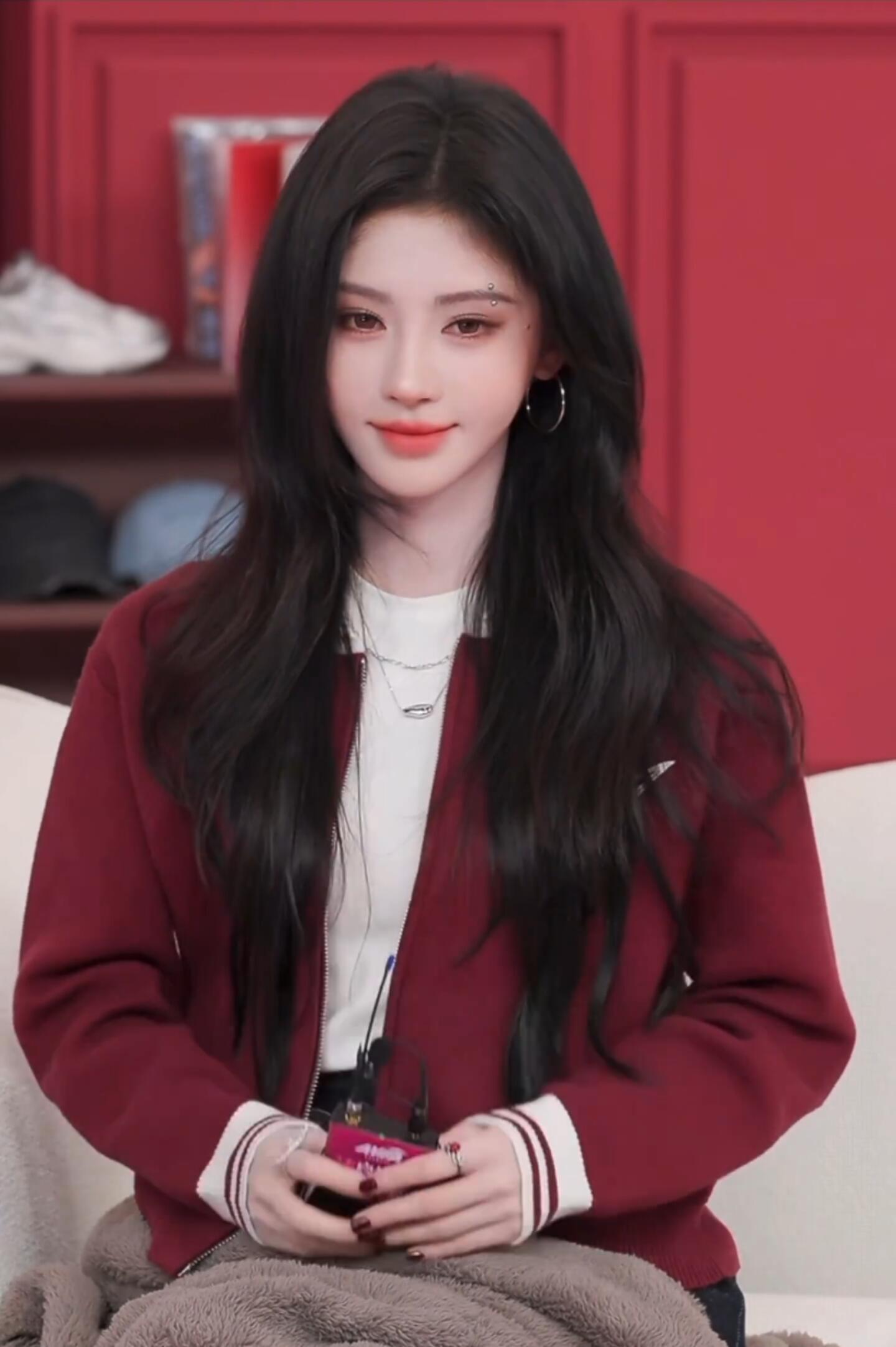 鞠婧祎好可爱的样子