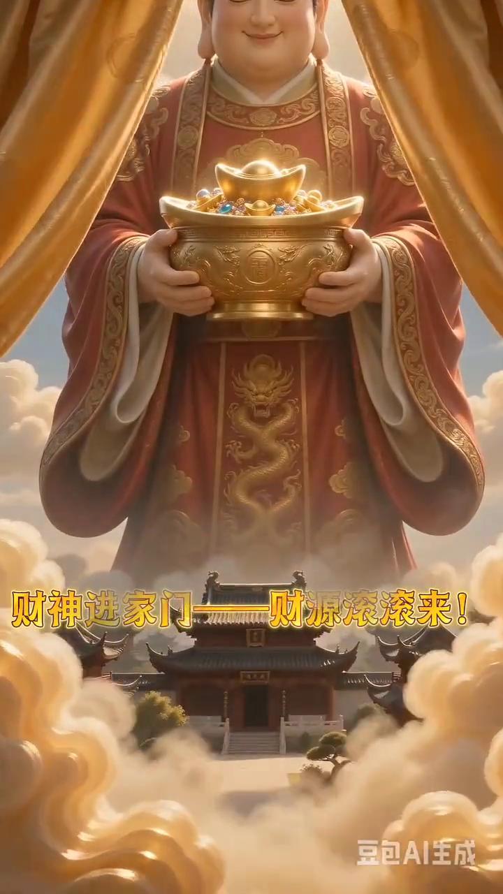 财神进家门，财源滚滚来。财神驾到，终于找到你了。从今天开始你就要发财了，就要发
