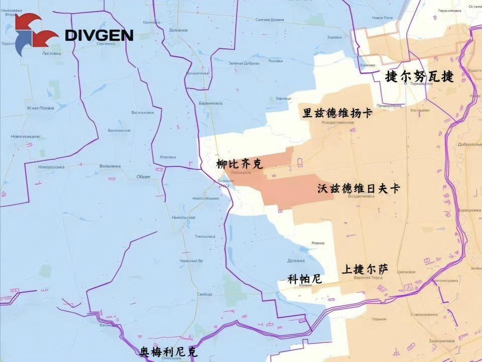 已经很长时间在扎波罗热没有动静的俄军东部集群现在有了新的进展，占领了柳比齐克和利