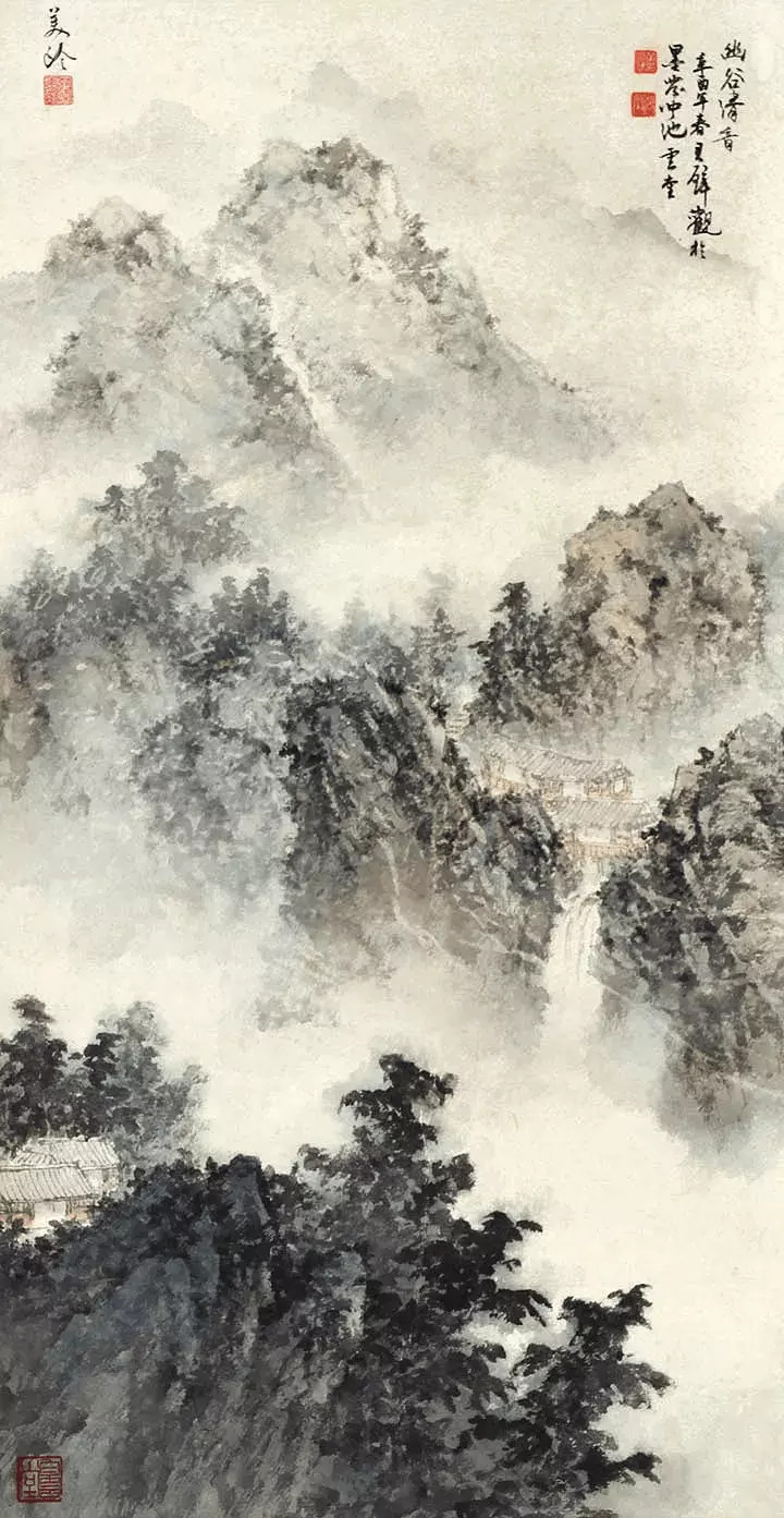 宋美龄国画山水。宋美龄（1897―2003），民国传奇女子。在漫长的106年光阴