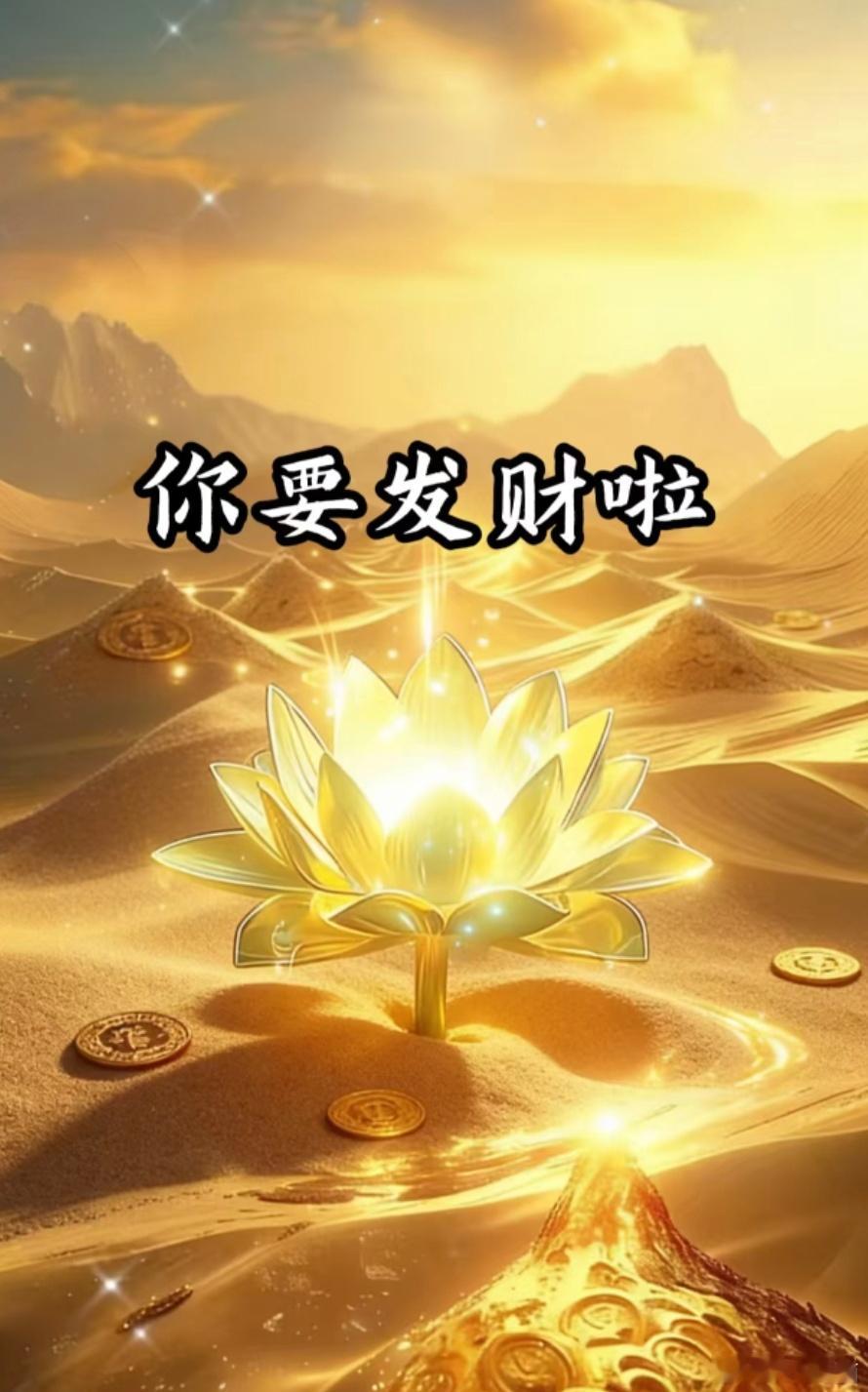 快别看了，看到金佛莲，不久以后你就要发财了。点赞接财气。下一站：财气满满。