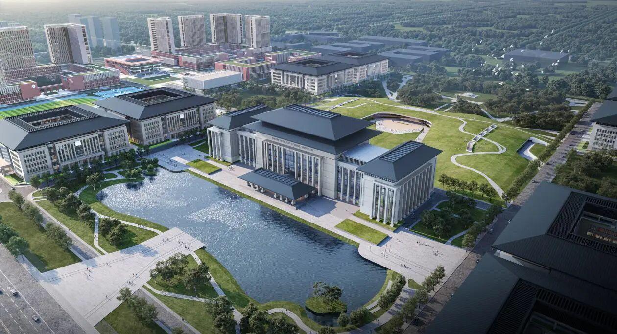 西北工业大学沣西新校区效果图曝光，首期规划建筑面积约70万㎡，重点建设学生科技创