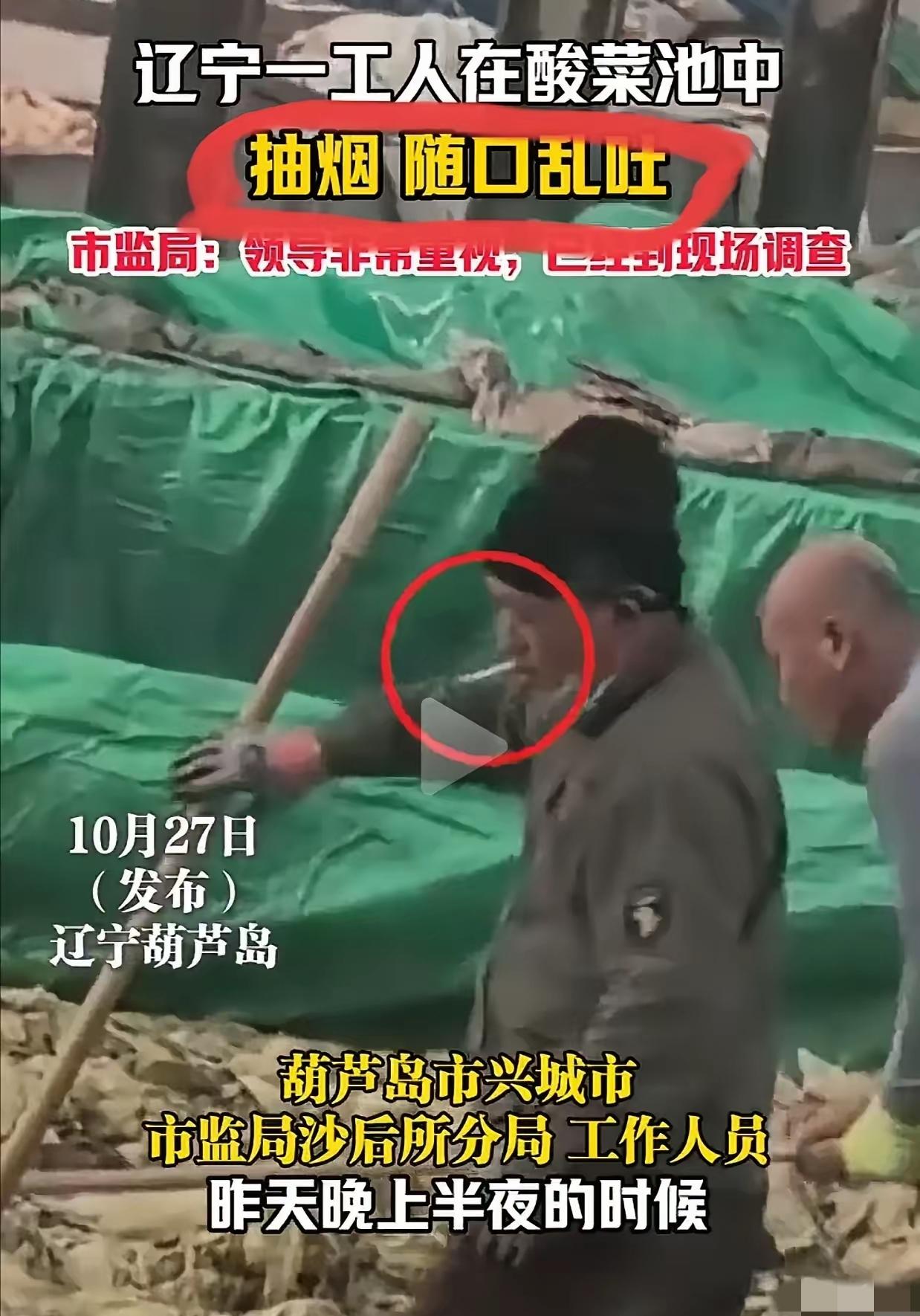 全体东北酸菜企业要哭晕。该酸菜企业能不能长点心，员工穿着不正规也就算了，你选员