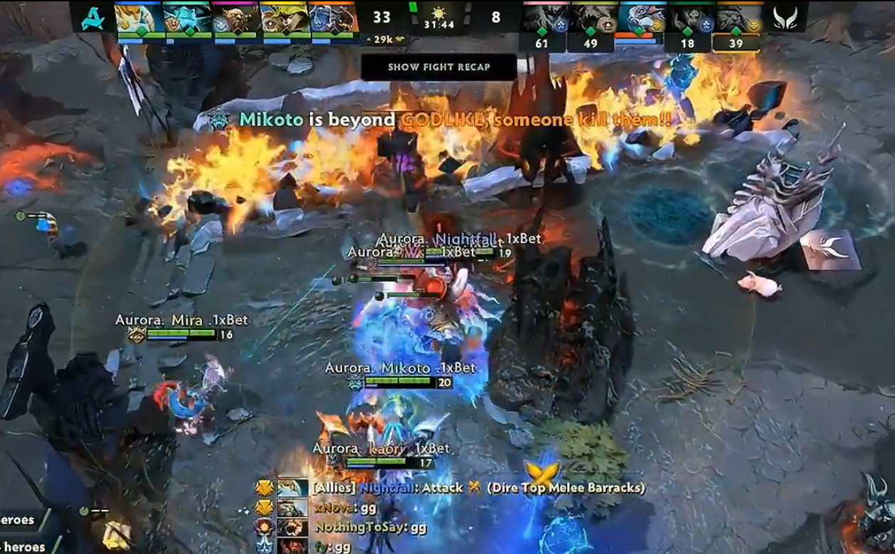 XG惨遭Aurora暴虐，在这场0:2之后小组出线形式已经岌岌可危.....对