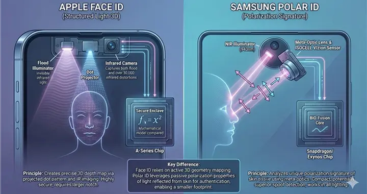 三星推出颠覆性人脸识别技术，单挖孔设计挑战苹果Face ID