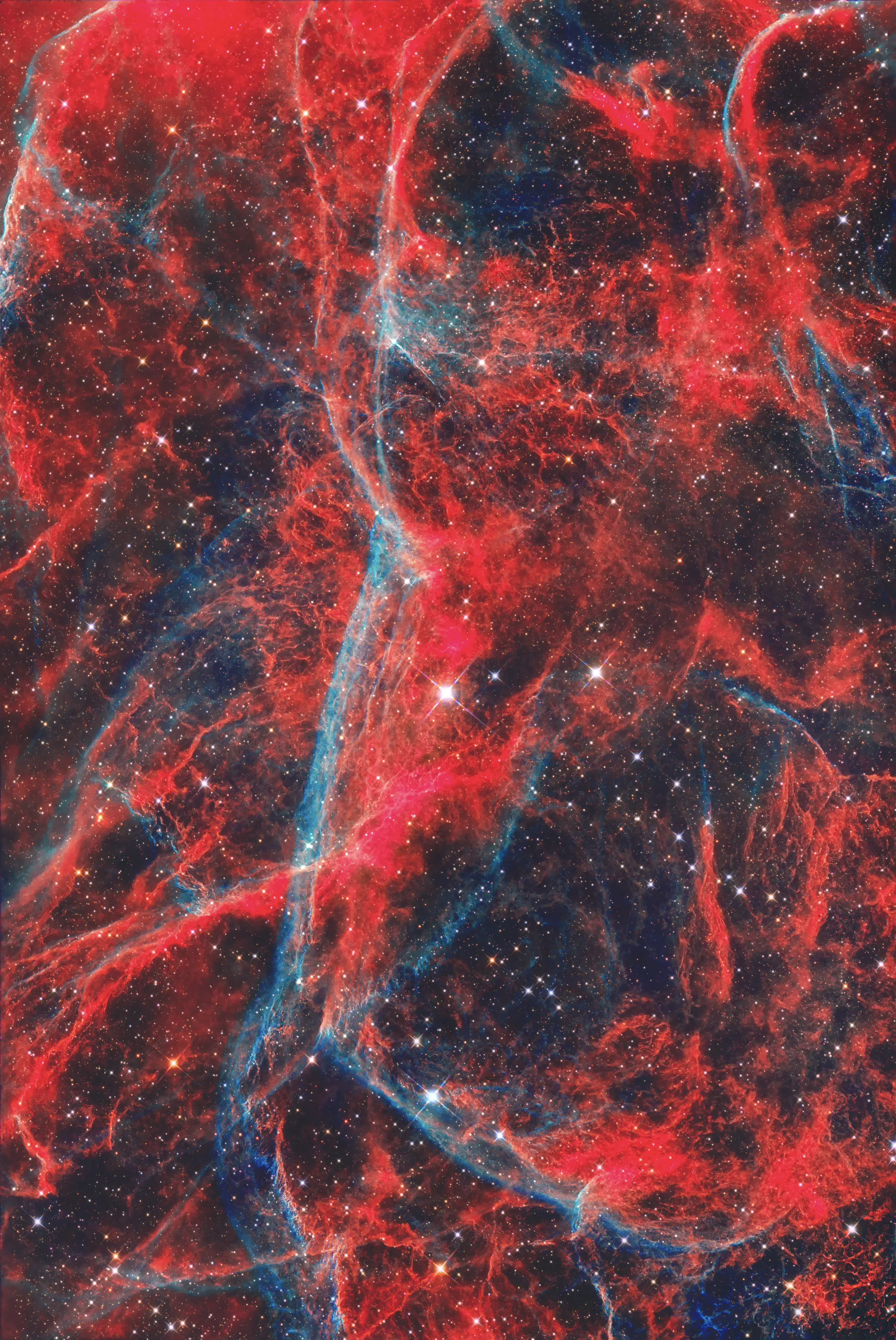 睡前欣赏一下30小时曝光的超新星爆发遗迹。更新一张30小时曝光1亿像素...