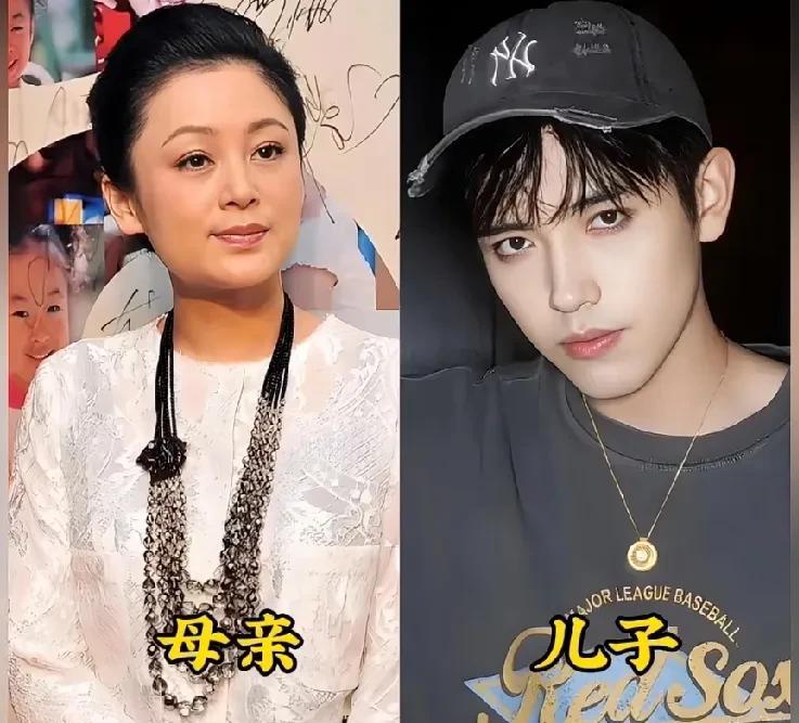 明星母子颜值对比，也就陈红的儿子陈宇飞和狄波拉儿子谢霆锋继承了妈妈的高颜值