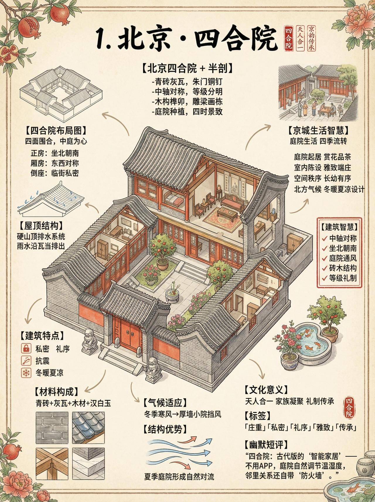 🔥中国人的居住智慧，藏在这18座老房子里！从草原穹庐到地下四合院，从江南