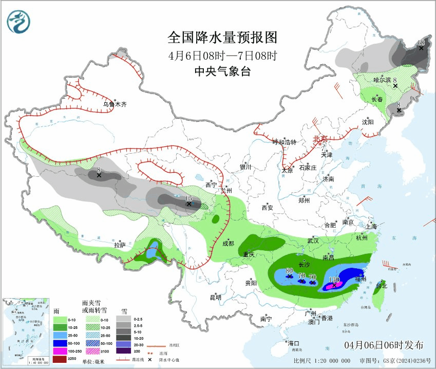 【一周天气——南方多雨北方多风】本周（4月6-12日），冷暖空气依然活跃，南方