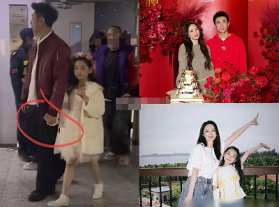 小酒窝：我有两个爸爸了！去年9月婚礼上，8岁的她举着果汁，脆生生喊出这句。