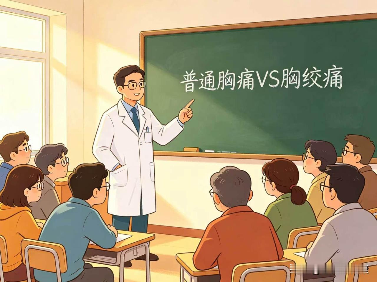 普通胸痛与心绞痛之间有何区别?1.疼痛位置不一样普通胸痛：位置不固定，