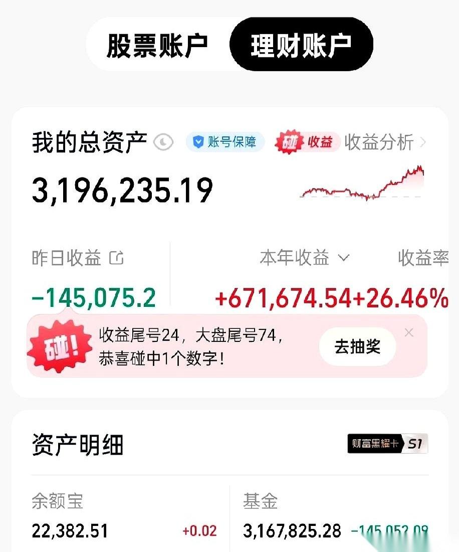 “能扛得住。”就这四个字，一个男人发了出来，底下配了张图。是他的基金收益。数