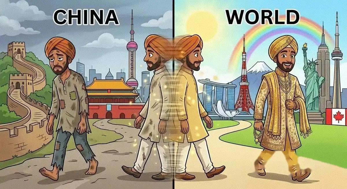 最近网上那张关于印度人“下辈子投胎”的漫画，真是把人看笑了。漫画里说得挺直白