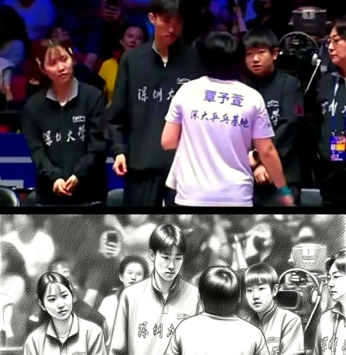 暂停一次，逆转一局！8:5落后，覃予宣脸色发白，手在抖。孙颖莎立