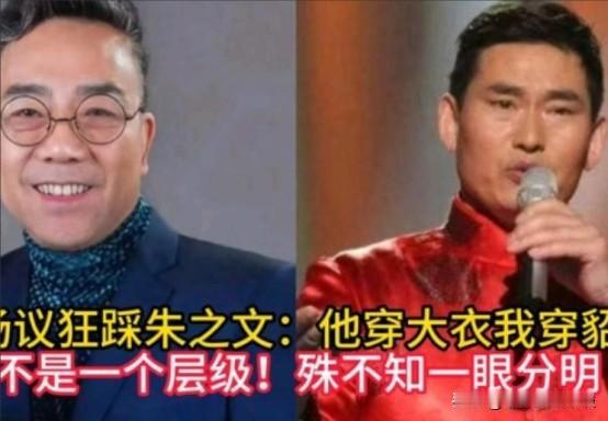 近日，杨议在直播的时候，直播间有网友问他和朱之文谁更有钱，杨议又开始犀利发言了，