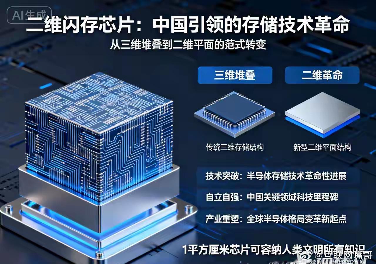 全球首颗二维闪存芯片：突破存储技术天花板一、核心突破与定义2025年，中国科