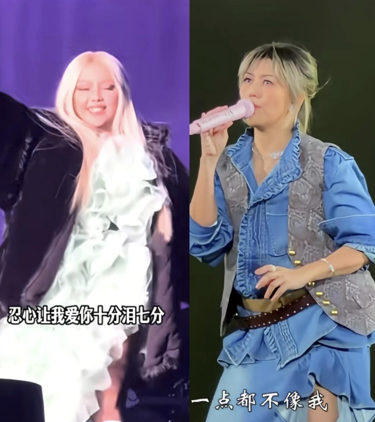 张惠妹胖成“石矶娘娘”上热搜那天，孙燕姿也被拍到脸圆了。可阿妹那组出圈图，是杭州5℃穿蓬蓬纱裙裹貂绒