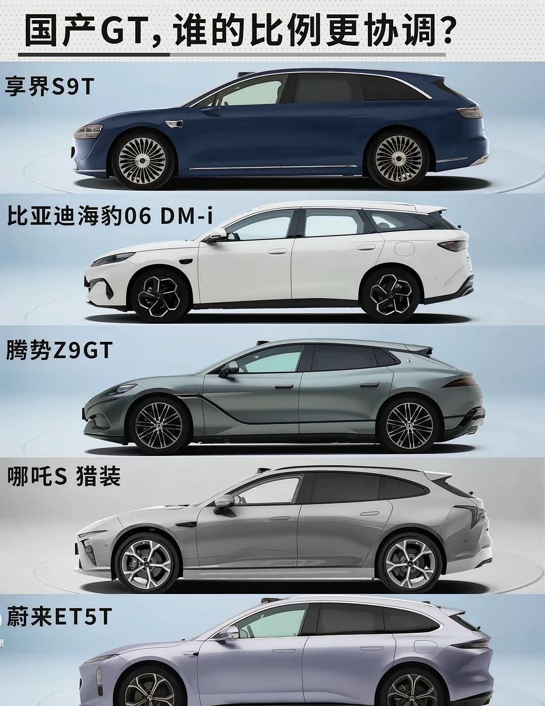 国产猎装/旅行车，谁的比例更协调？​