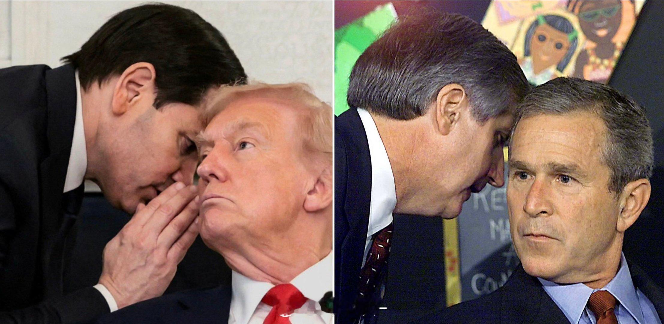 特朗普在媒体发布会上与国务卿耳语惹人联想到9·11事件北京时间今日凌晨5:00