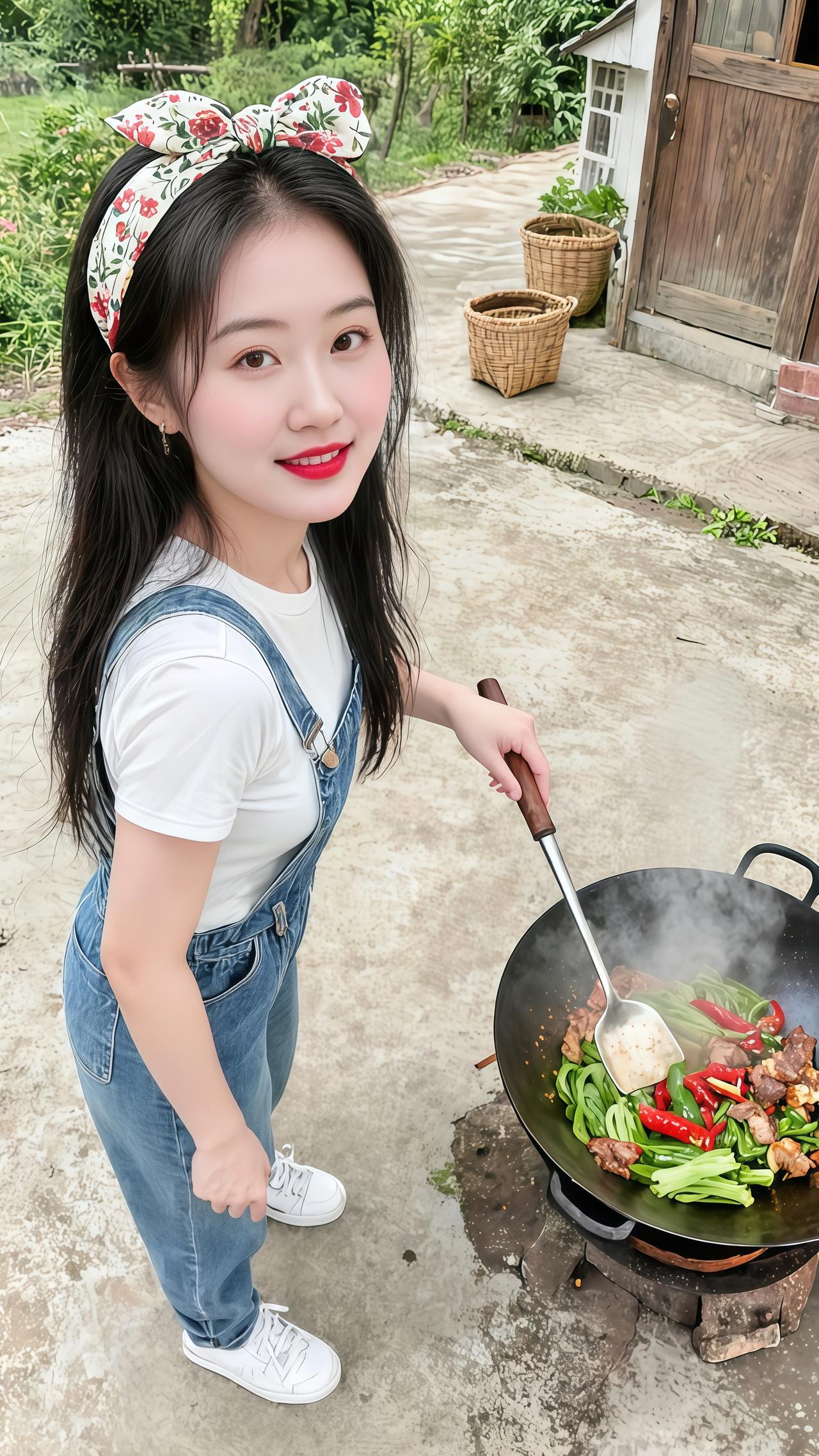 我的农村生活山里姑娘农村柴火饭乡村味道