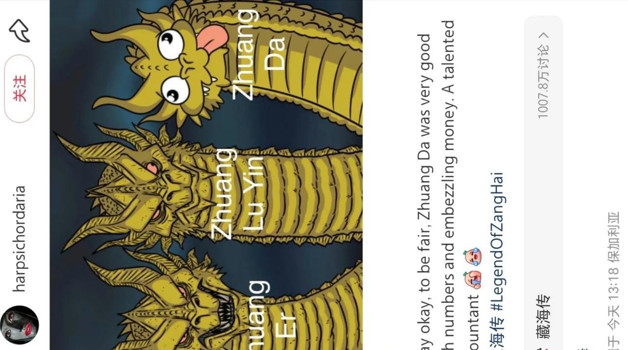哈哈哈还挺形象的，庄大更可爱更清澈了，装二真的更坏牙齿都黑了，海传真的太欢乐了[