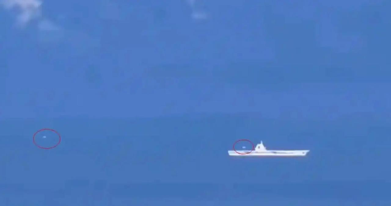 福建号的速度非常快！刚刚进入南海就进行了舰载机起降测试训练，不过这次起飞的不是固