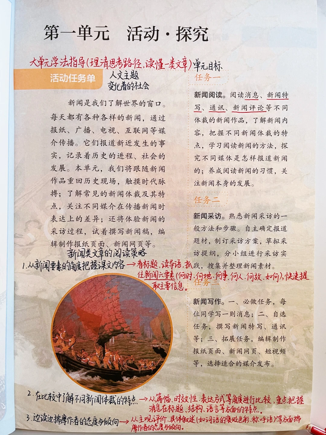 八年级上册语文｜单元要素