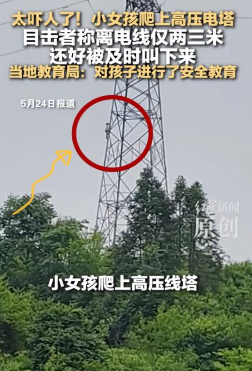 太吓人了！5月24日法治视讯报道，河南信阳，一小女孩跟着奶奶下地劳作，趁长辈忙活
