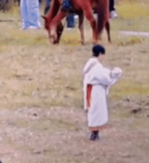 陈楚生，磁场一定很干净！他把小羊崽崽像孩子一样抱在怀里稀罕一会儿，又动作轻