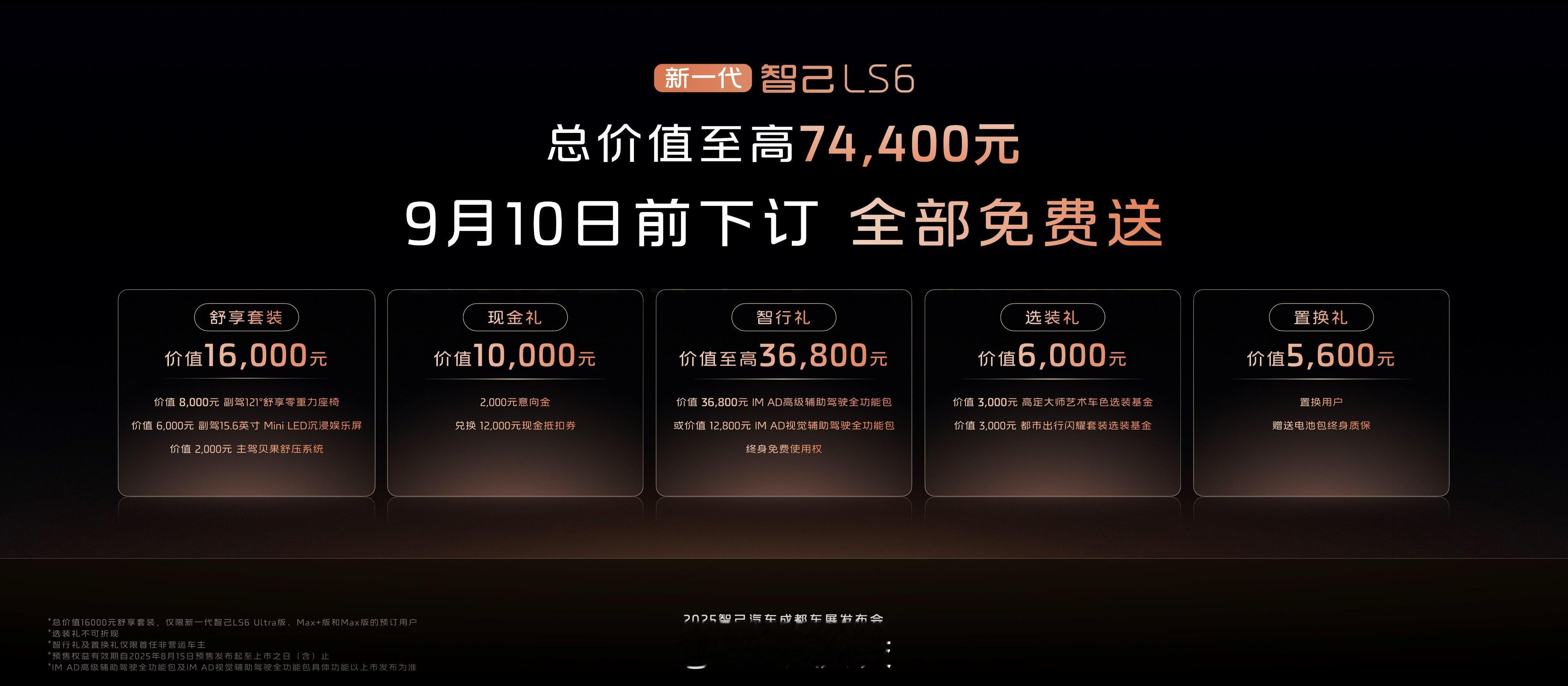 新一代智己LS6于2025成都车展亮相，定位“超级大五座智能SUV”，预售价格2