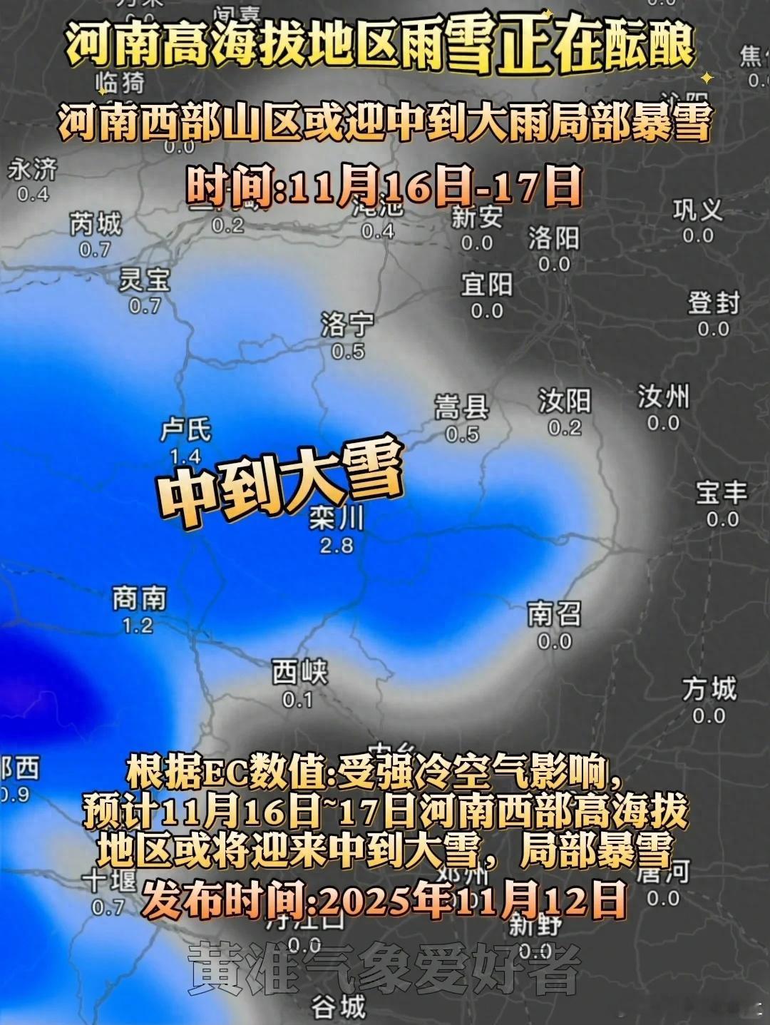 2025年的初雪，以鹅毛之势突袭河南！漫天飞雪裹着寒风席卷全省，高速公路秒变银装