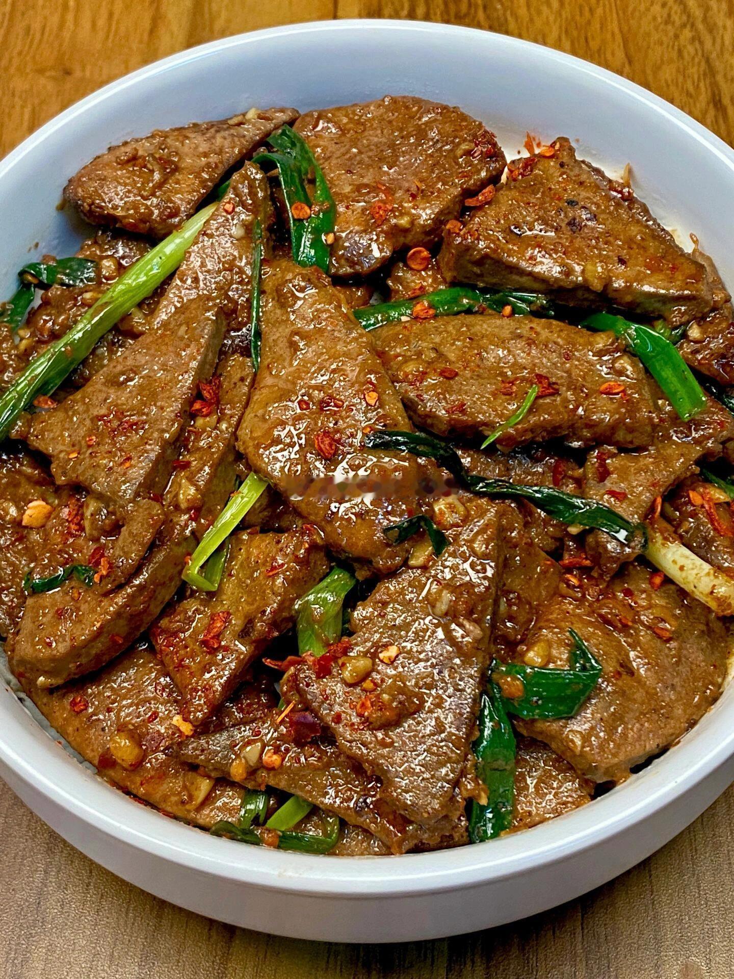 爆炒猪肝，真的太好吃了！​​​