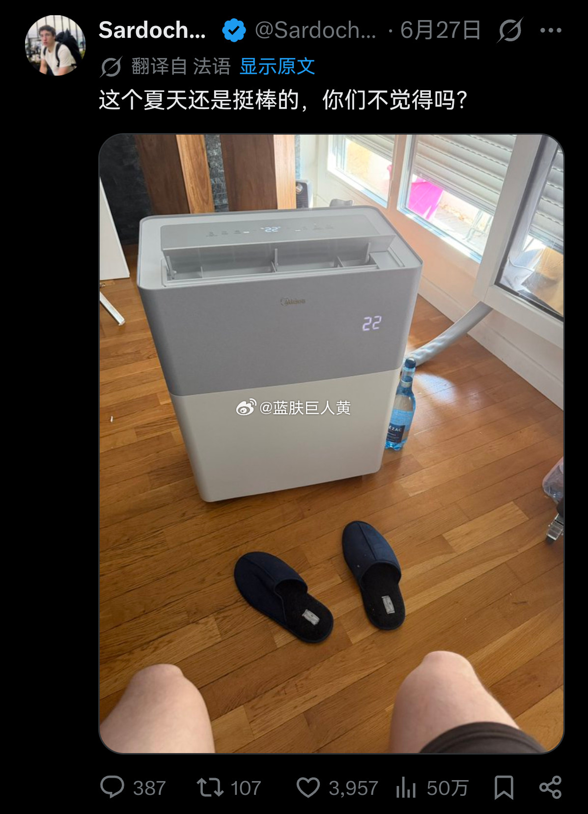 法国人甚至已经在网上炫耀自家的美的了——