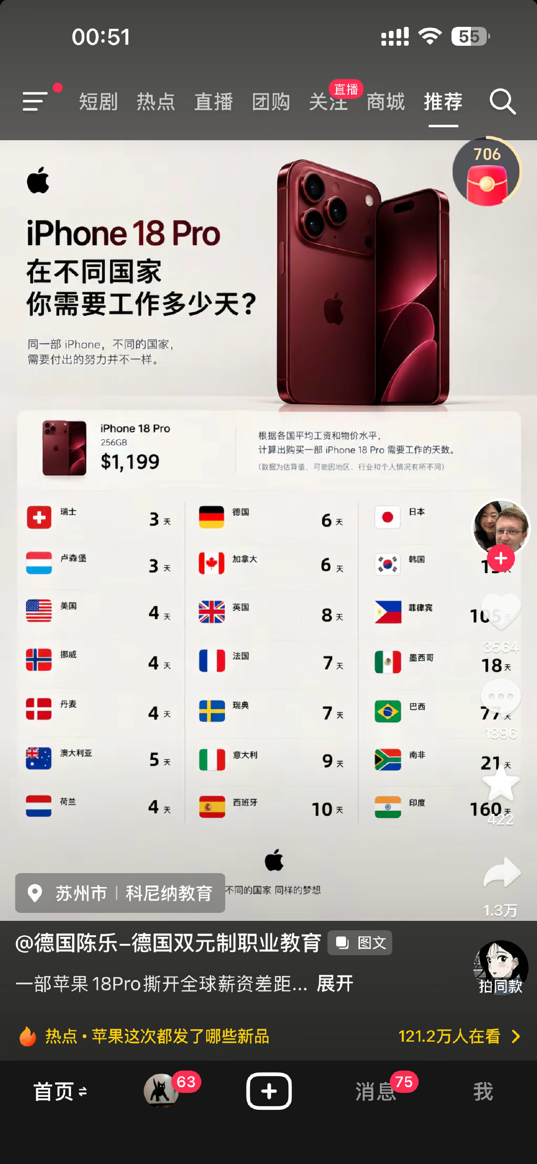 下一页……艹啊我跳楼了[笑着哭]明年20得多贵了我还换的起吗​