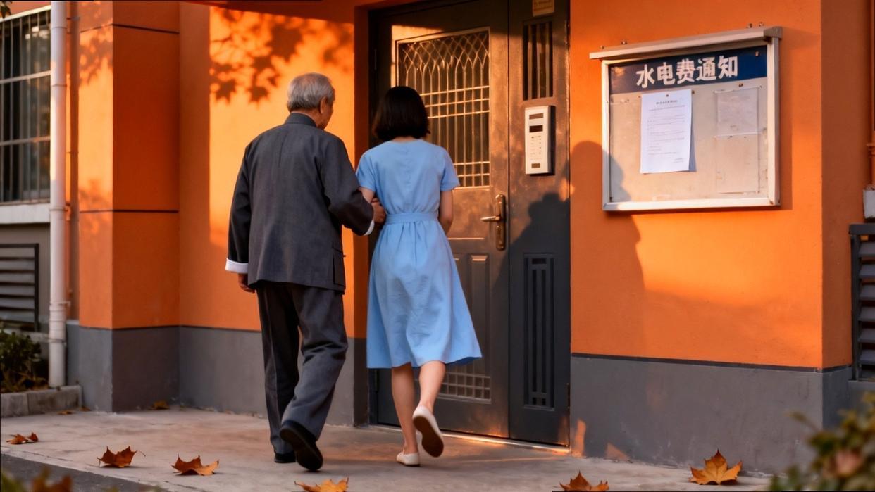 我们小区出了件新鲜事。两位70多岁的老阿姨，一个71，一个74，不住儿子家，不