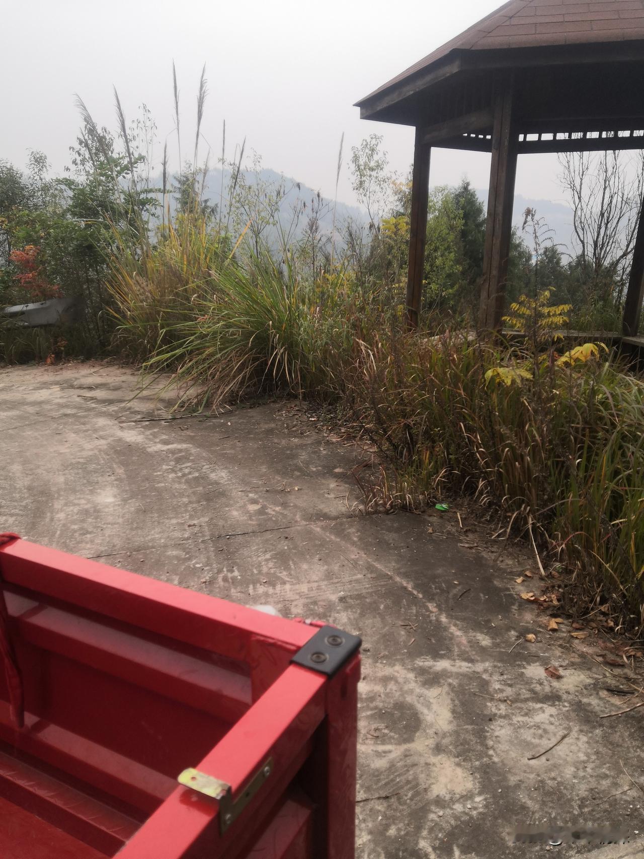 这里是中江县红泉桃花谷，很美的地方，从这张图片中可以看到，三轮车停在一个拐弯处，