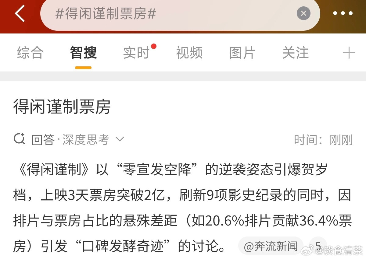 闪电回本了？得闲谨制票房