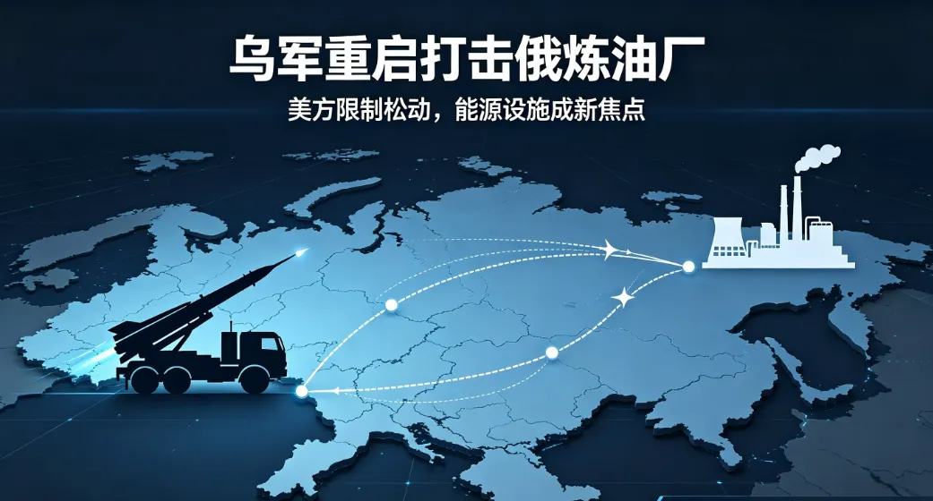 不再忍让！乌军重启打击俄炼油厂，美方限制宣告失效此前一段时间，乌军主动暂停了针对俄罗斯炼油设施的远程