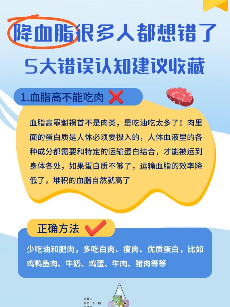 降血脂5大错误认知，99%的人都踩坑降血脂抖出健康知识宝藏