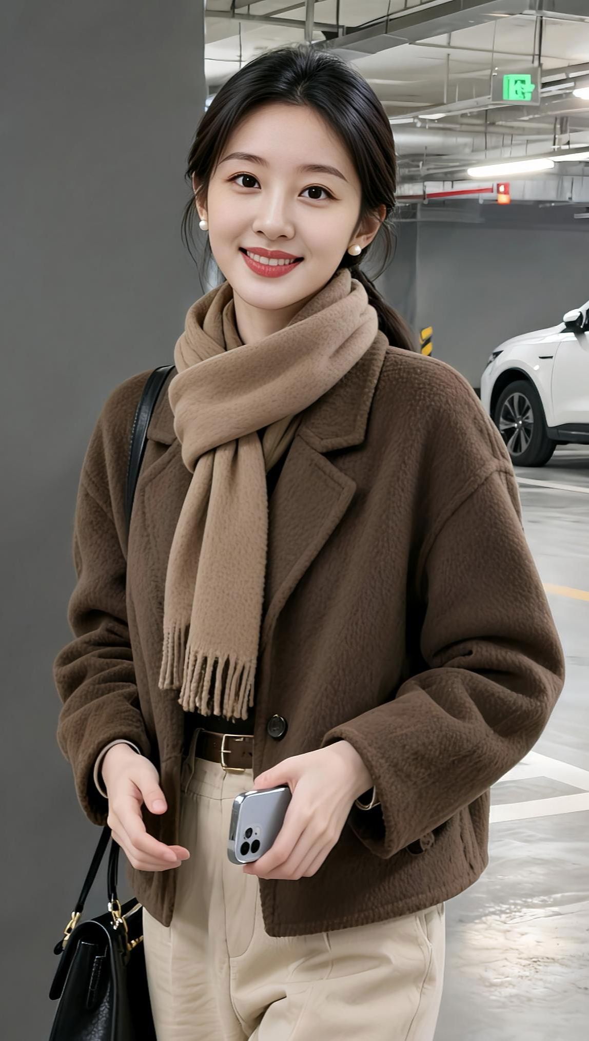 地库优雅写真美女穿搭日记</p...