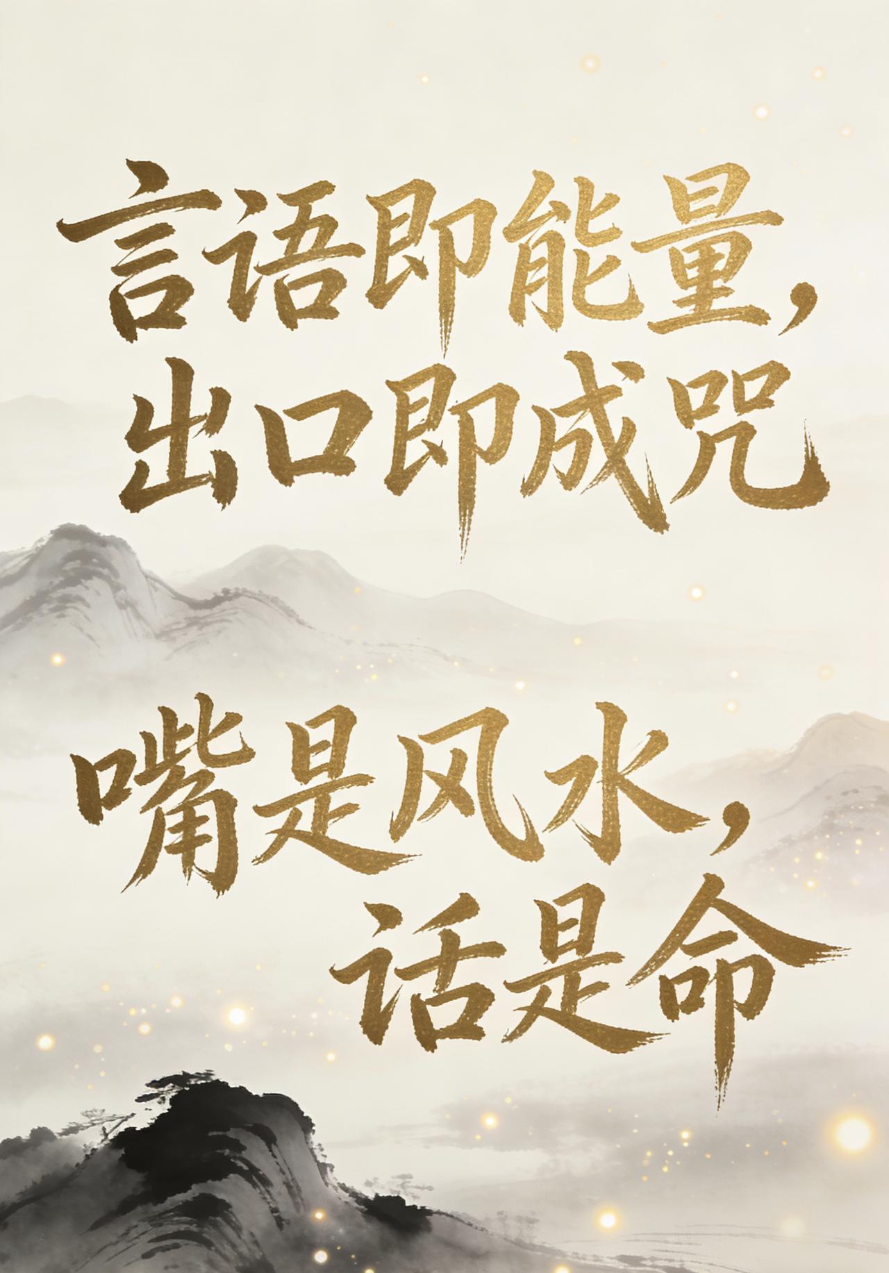 “即使开玩笑也不要贬低自己，你的身体分不清玩笑与真实。言语即能量，出口即成咒