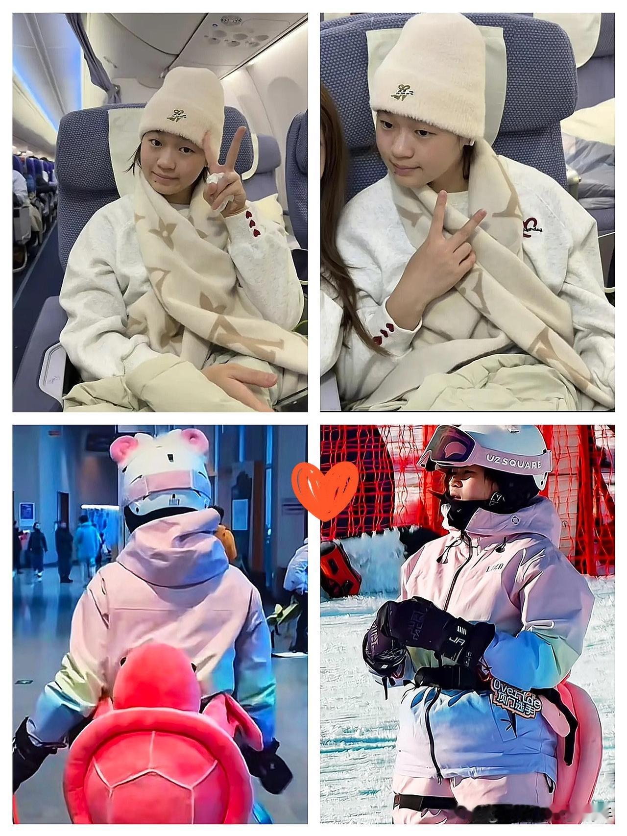 全红婵新疆滑雪，返程也太圈粉了吧！天赋从来不是偶然，人家三天学会滑雪换刃，