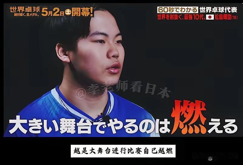我去！伦敦世乒赛前，日乒内讧了吗？松岛辉空放出最强狠话:打倒世界！这次他连张