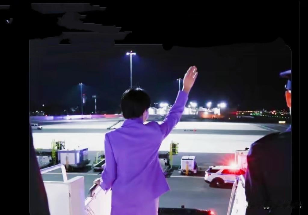 一位妇女抵达了美国纽约，在她的梦幻里本来是会有美国高级官员来接机，并为她安排有盛