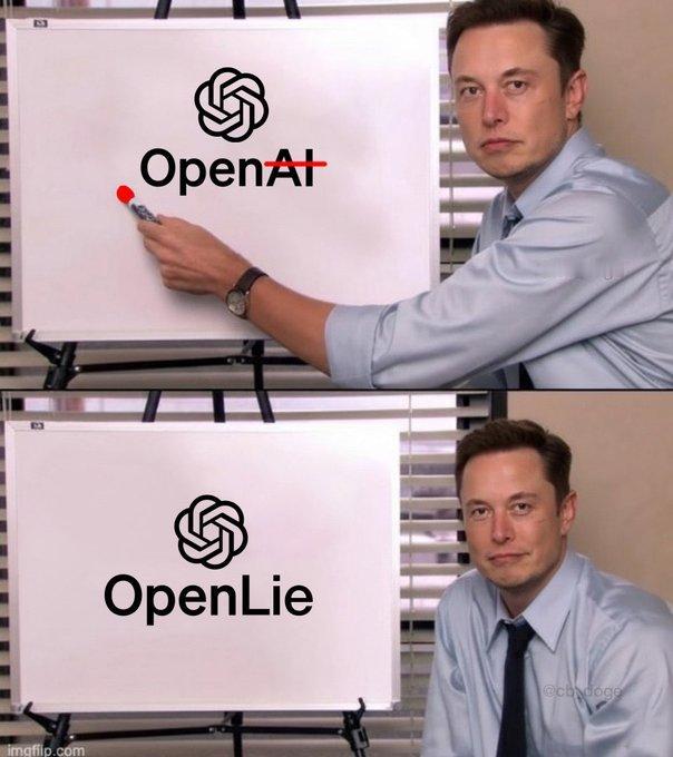 马斯克和openAI之间开始了撕逼大战，马斯克指责对方撒谎。openAI则是