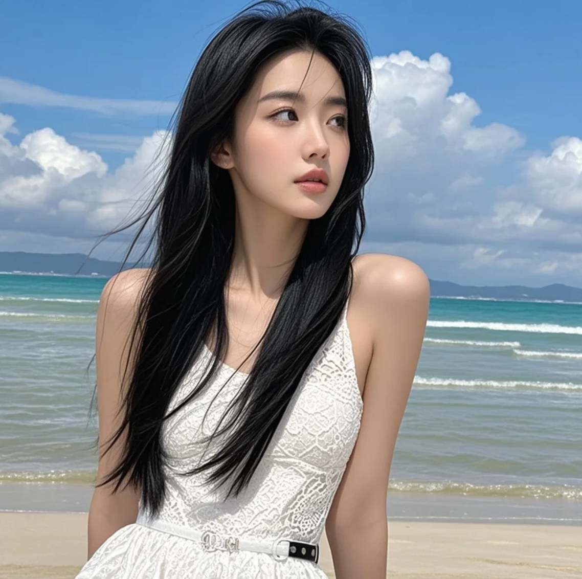 海浪拍打着沙滩的声音，是我现在最想发给你的语音