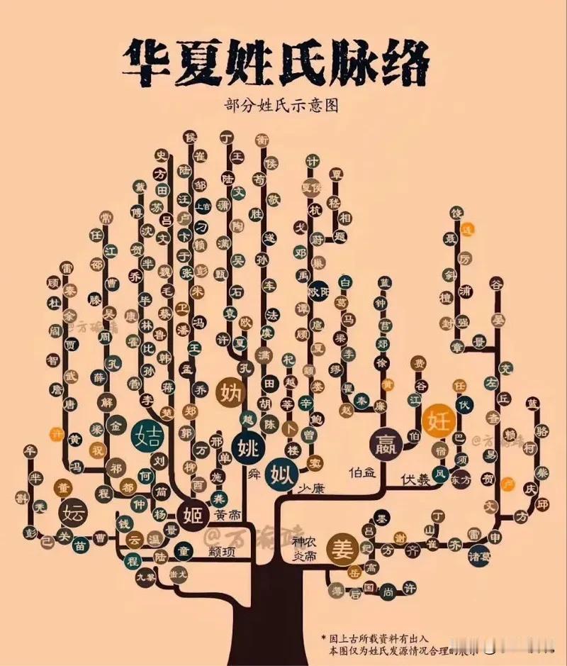 华夏姓氏脉络