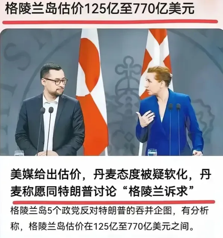 格陵兰岛的估价已经出来了，最残酷的现实是落后就要挨打！美国已经给出了格陵兰岛的