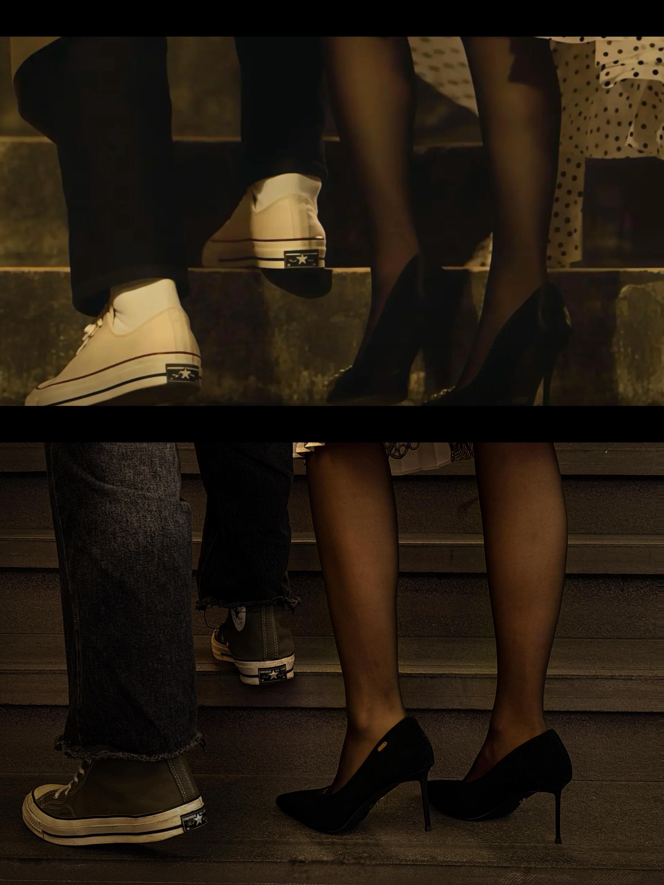 谁能懂匡威配细高跟！！斗胆复刻了一下🥹🥹《爱情怎么翻译》的名场面这也太配了啊